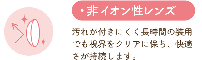非イオン製レンズ